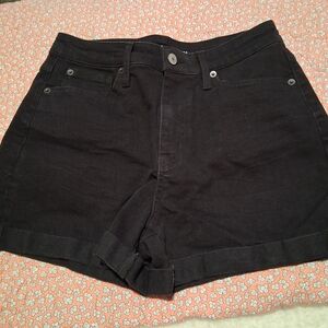 No Boundaries Black Jean Shorts Cut-Off Style